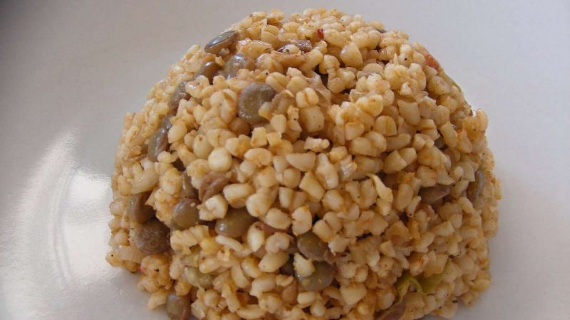 Yeşil Mercimekli Bulgur Pilavı Tarifi